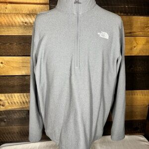 The North Face Men's Zip-Up Gray Sweater
